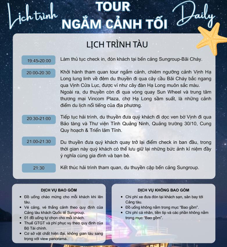 Tour thăm Vịnh tối Hạ Long của du thuyền Azuze 9