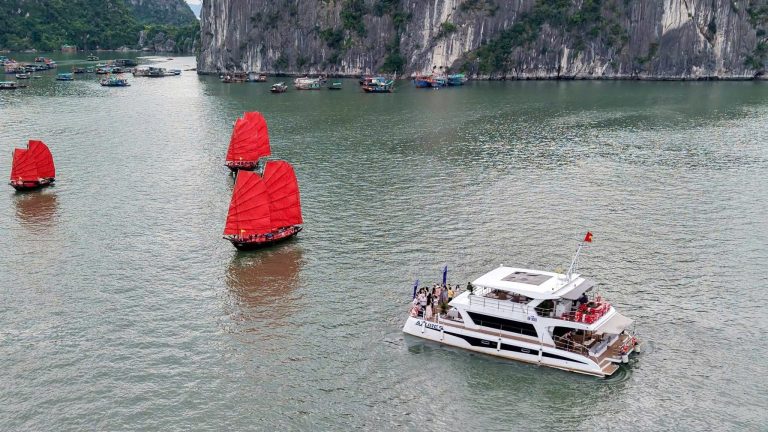 Du thuyền Azuze 9 thăm Vịnh Hạ Long không lên Hang