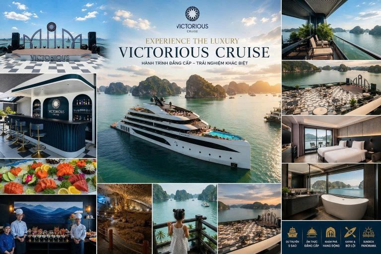 Du thuyền Victorious Cruise Hạ Long giá tốt